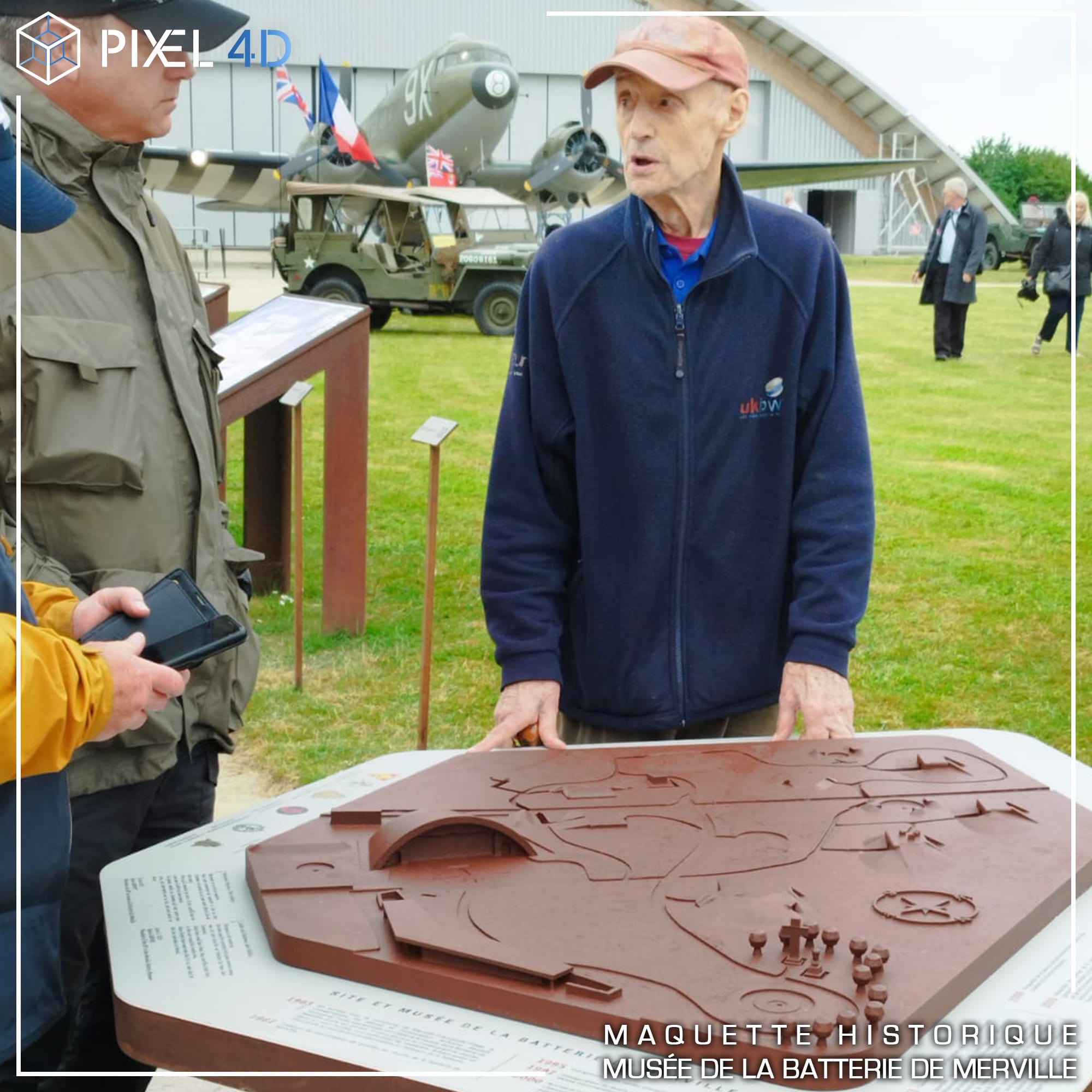 vue drone maquette 3d exterieure aluminium musee patrimoine historique modelisation 3d photogrammetrie site touristique metal industrie