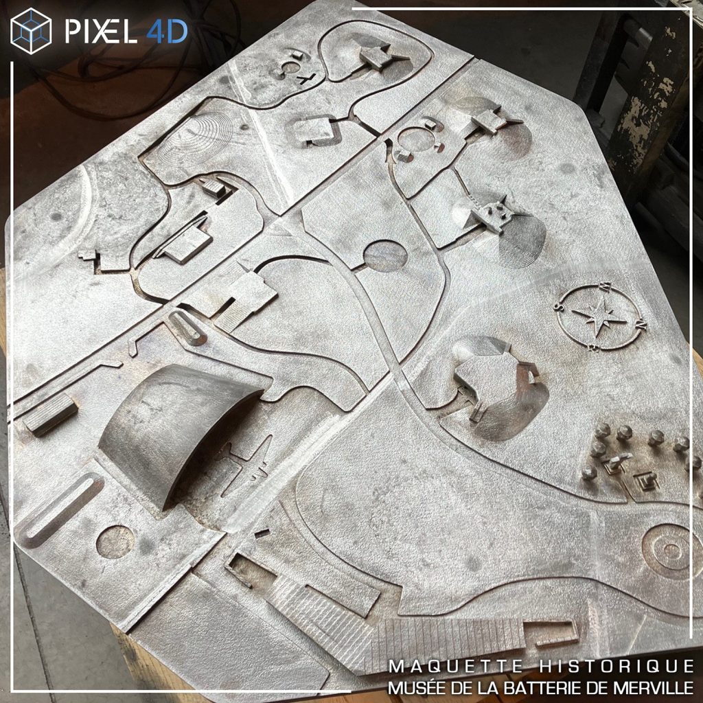 fabricant maquette 3d moulage sable fonderie aluminium industrie metal impression 3d modelisation patrimoine exterieur tactile